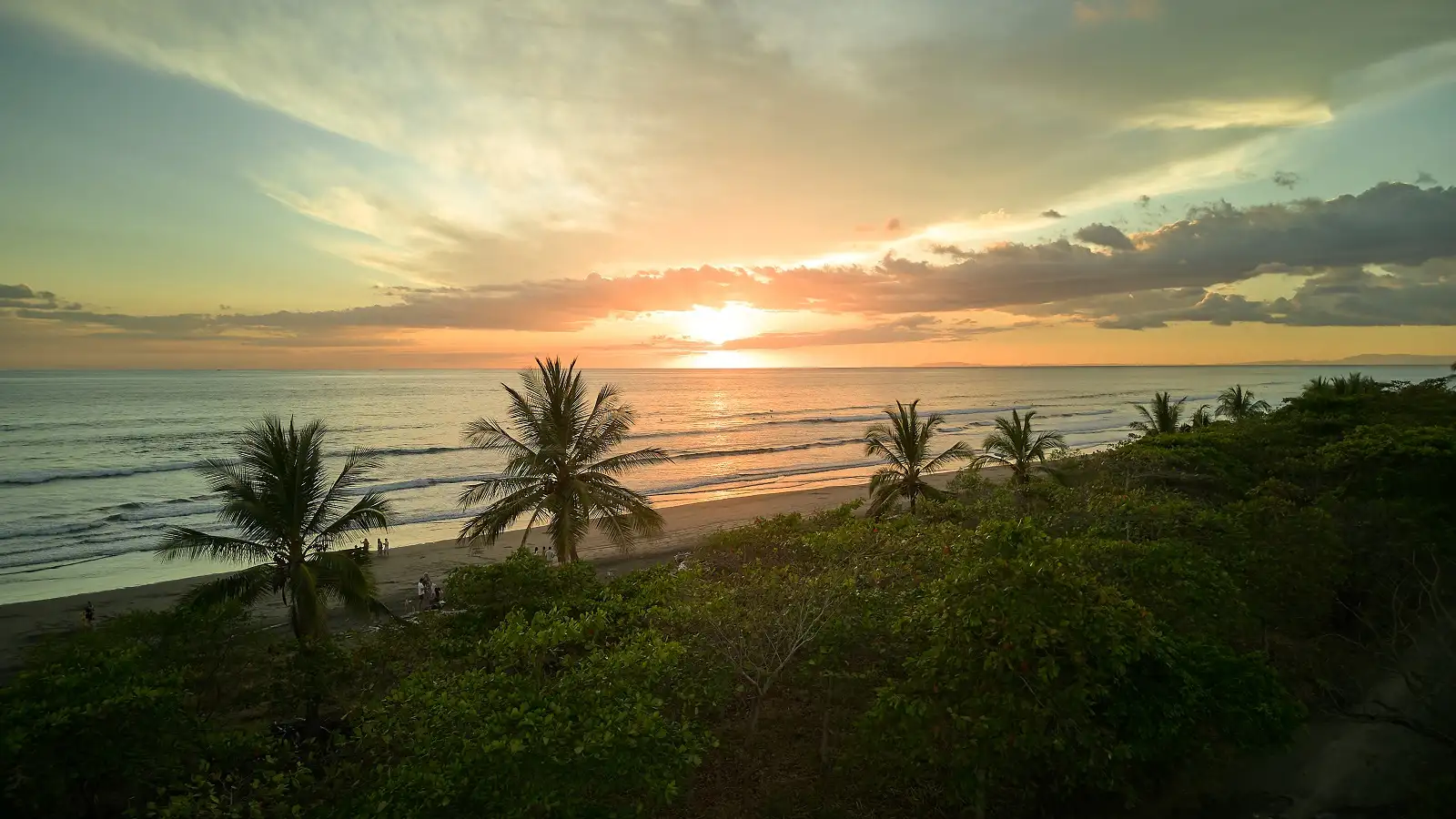 Playa Hermosa beach and forest, home of Amarena canvas beach hotel in Costa Rica